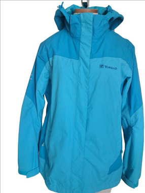 TOREAD windbreaker Trekking jacket waterproof baby blue shell hiking ladies XXL*